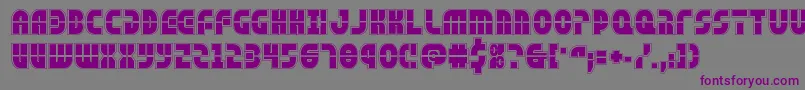 rebelcommandacad Font – Purple Fonts on Gray Background