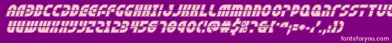 rebelcommandacadital Font – Pink Fonts on Purple Background