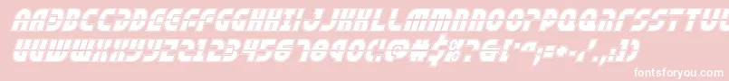 rebelcommandacadital Font – White Fonts on Pink Background