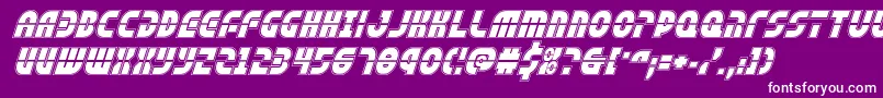 rebelcommandacadital Font – White Fonts on Purple Background