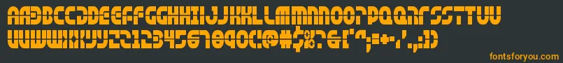 rebelcommandcond Font – Orange Fonts on Black Background