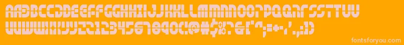 rebelcommandcond Font – Pink Fonts on Orange Background