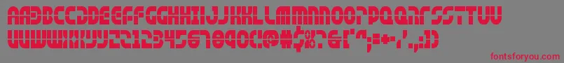 rebelcommandcond Font – Red Fonts on Gray Background