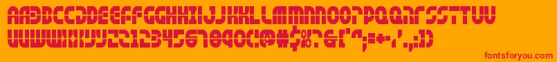 rebelcommandcond Font – Red Fonts on Orange Background