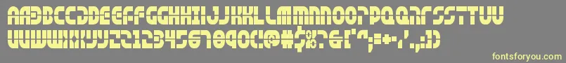 rebelcommandcond Font – Yellow Fonts on Gray Background