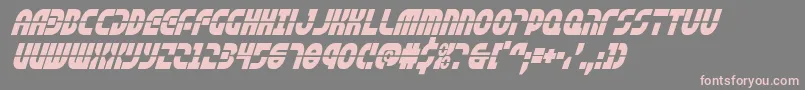 rebelcommandcondital Font – Pink Fonts on Gray Background