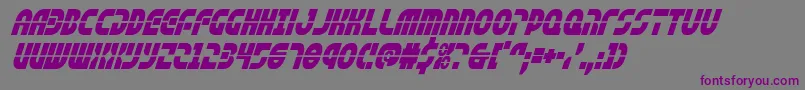 rebelcommandcondital Font – Purple Fonts on Gray Background