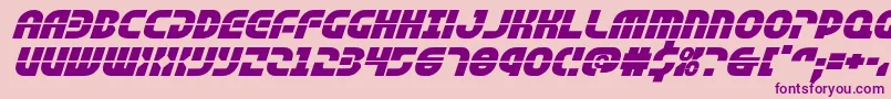 rebelcommandexpandital-Schriftart – Violette Schriften auf rosa Hintergrund