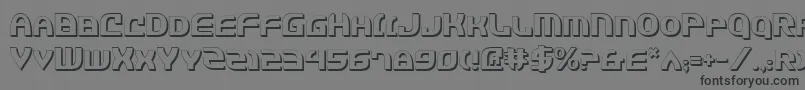 Jannv2s Font – Black Fonts on Gray Background