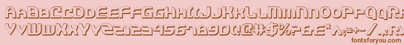 Jannv2s Font – Brown Fonts on Pink Background