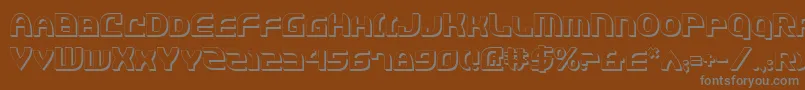 Jannv2s Font – Gray Fonts on Brown Background