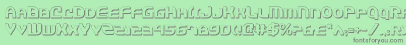 Jannv2s-Schriftart – Graue Schriften auf grünem Hintergrund