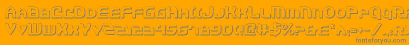 Jannv2s Font – Gray Fonts on Orange Background