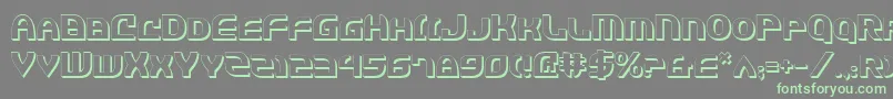 Jannv2s Font – Green Fonts on Gray Background