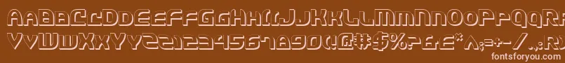 Шрифт Jannv2s – розовые шрифты на коричневом фоне
