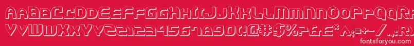 Jannv2s Font – Pink Fonts on Red Background