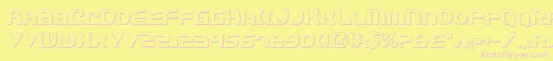 Jannv2s Font – Pink Fonts on Yellow Background