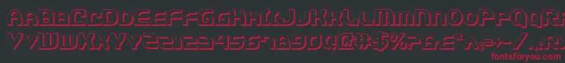 Jannv2s Font – Red Fonts on Black Background