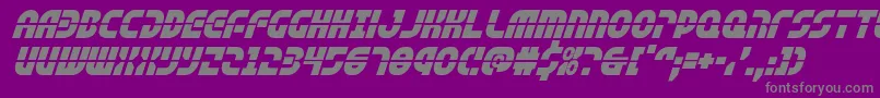 rebelcommandital Font – Gray Fonts on Purple Background