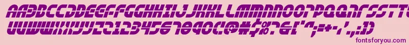 rebelcommandital Font – Purple Fonts on Pink Background