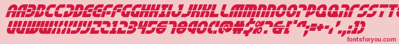 rebelcommandital Font – Red Fonts on Pink Background