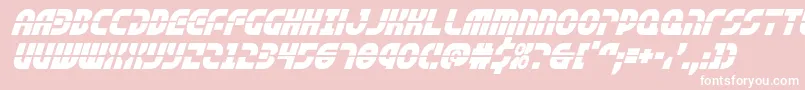 rebelcommandital Font – White Fonts on Pink Background