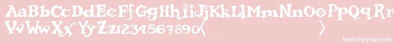 rebucked Font – White Fonts on Pink Background
