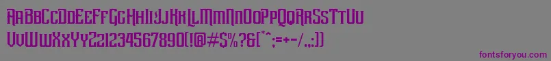 Шрифт Rebute – фиолетовые шрифты на сером фоне