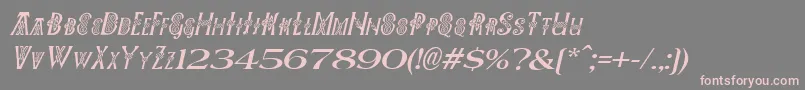 Pees Font – Pink Fonts on Gray Background