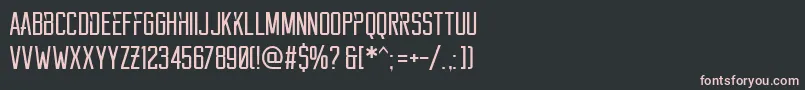 Reckoner Font – Pink Fonts on Black Background