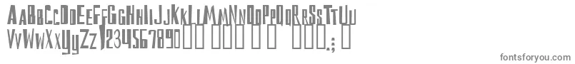 フォントReckoning – 白い背景に灰色の文字