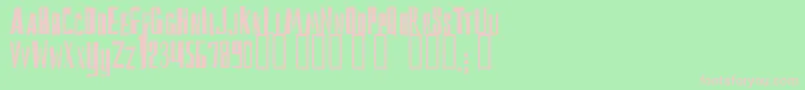 Reckoning Font – Pink Fonts on Green Background