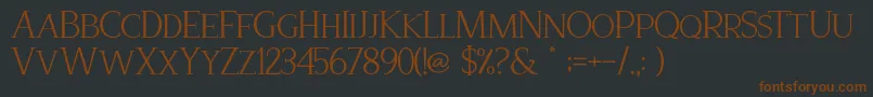 Recoba Font – Brown Fonts on Black Background