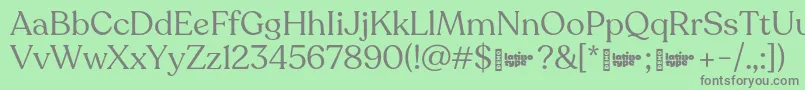 Recoleta RegularDEMO Font – Gray Fonts on Green Background