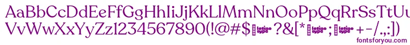 Recoleta RegularDEMO Font – Purple Fonts on White Background