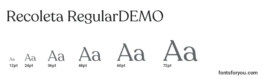 Recoleta RegularDEMO Font Sizes