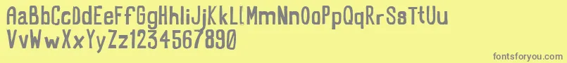 RectoFilled   test Font – Gray Fonts on Yellow Background