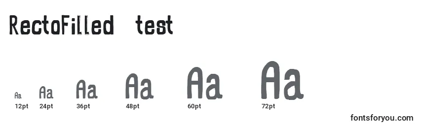 RectoFilled   test Font Sizes