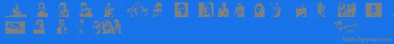 red dwarf font Font – Gray Fonts on Blue Background