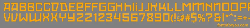 Red October Light Font – Orange Fonts on Gray Background