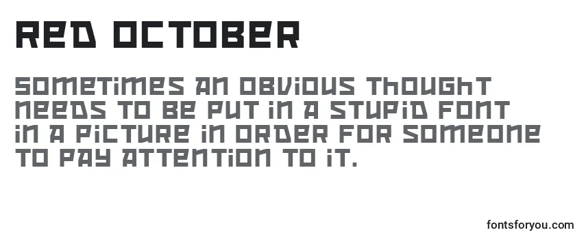 フォントRed October