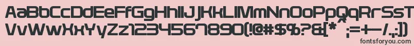 PlavskyBold Font – Black Fonts on Pink Background