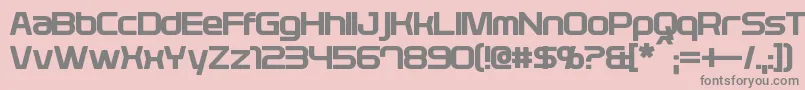 PlavskyBold Font – Gray Fonts on Pink Background