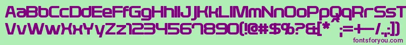 PlavskyBold Font – Purple Fonts on Green Background