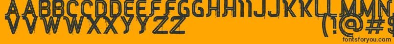 RED Peppers Font – Black Fonts on Orange Background