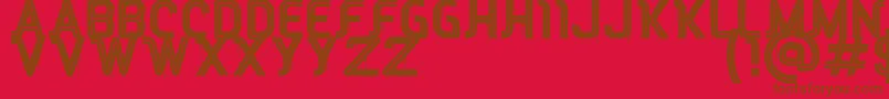 RED Peppers Font – Brown Fonts on Red Background