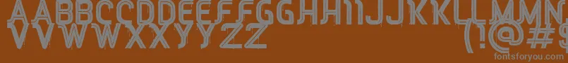 RED Peppers Font – Gray Fonts on Brown Background
