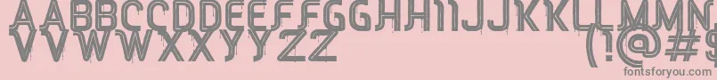 フォントRED Peppers – ピンクの背景に灰色の文字