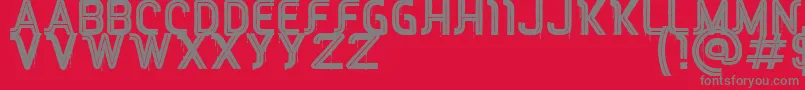 Czcionka RED Peppers – szare czcionki na czerwonym tle