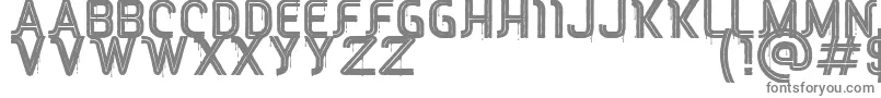 RED Peppers Font – Gray Fonts on White Background